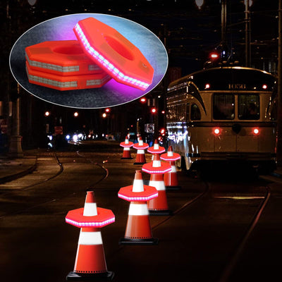 TRAFFIC CONE RING WITH LIGHT