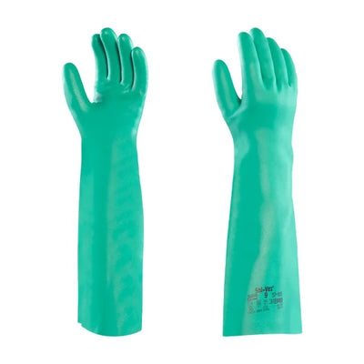 CHEMICAL NITRILE GLOVES - SOLVEX 37-185
