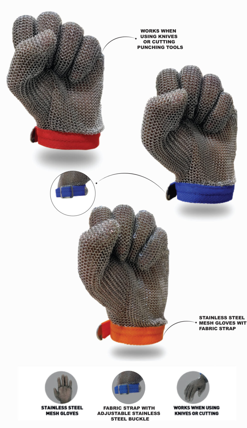 Stainless Steel Mesh Glove – (SSG213)