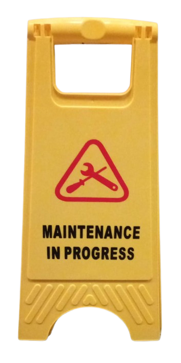 Maintenance In Progress Wet Floor Sign Board