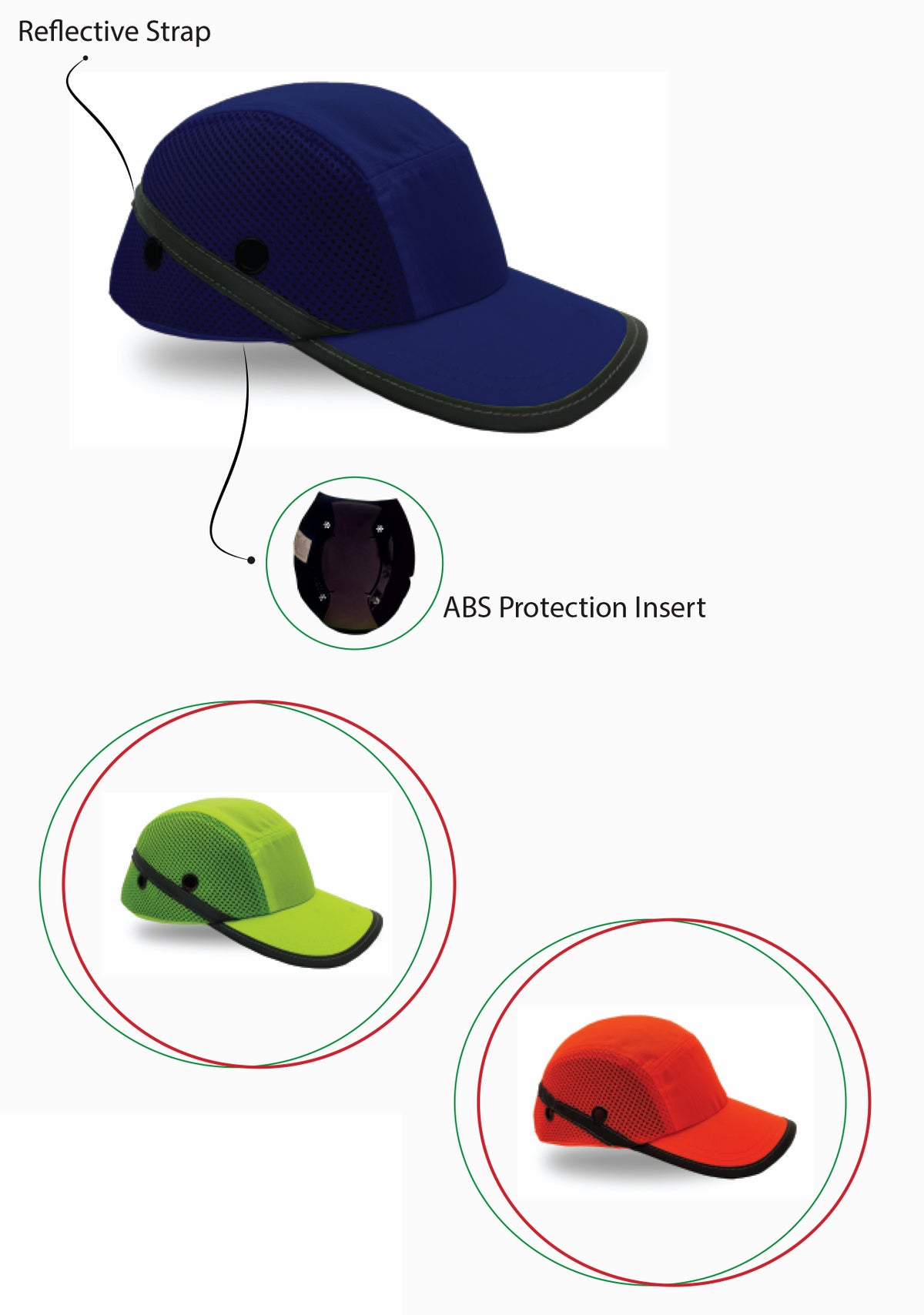 HALF MESH HALF COTTON BUMP CAP – (H8)