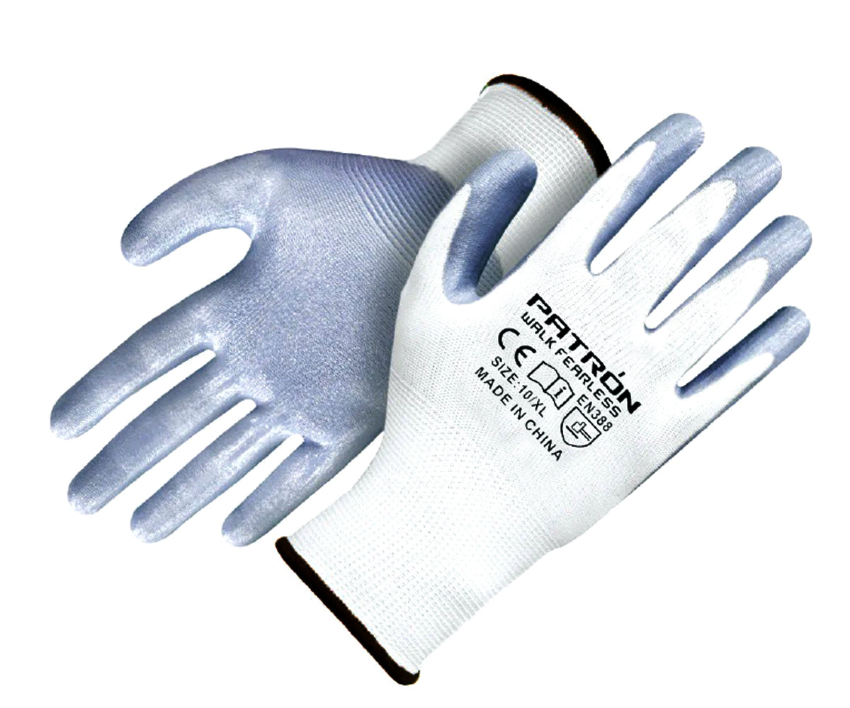 NITRILE COATED KNITTED GLOVES – (NSG)