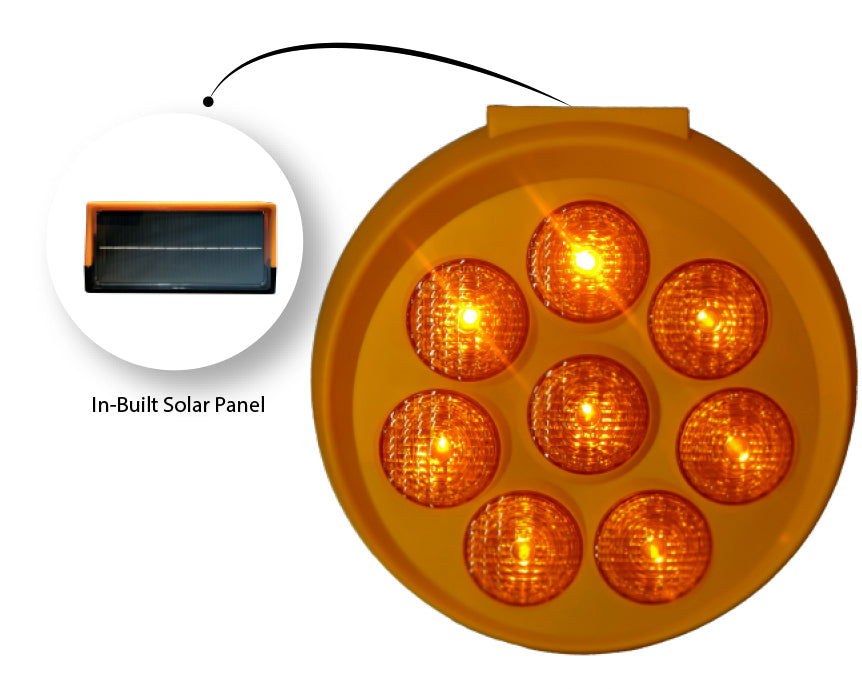 Sunflower Solar Powered Traffic Warning Light