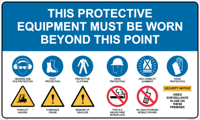 Mandatory protection Sign M18121
