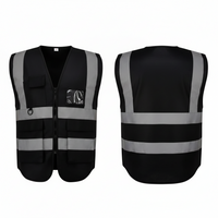 Safety Jacket Four Pockets with/zip