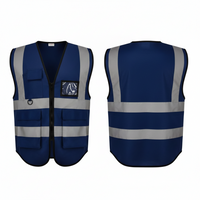 Safety Jacket Four Pockets with/zip