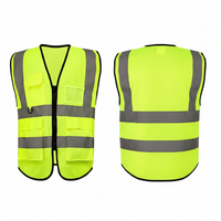 Safety Jacket Four Pockets with/zip