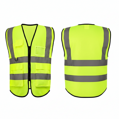 Safety Jacket Four Pockets with/zip