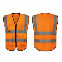 Safety Jacket Four Pockets with/zip