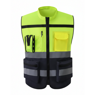 Safety Jacket With Colar Multi Color