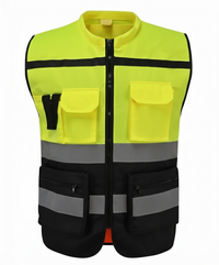 Safety Jacket With Colar Multi Color