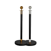 VIP BLACK STANCHION (GOLDEN/SILVER BALL)