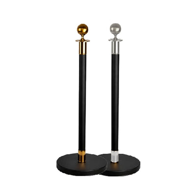 VIP BLACK STANCHION (GOLDEN/SILVER BALL)