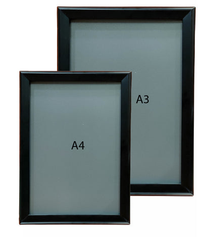 WALL MOUNTED SHARP CORNER DISPLAY FRAME-BLACK