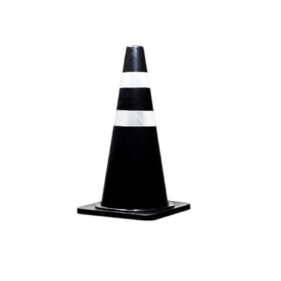 Traffic Cone With Reflective Tape (Black)