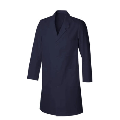 Lab Coat - 100% Cotton (Dark Blue)