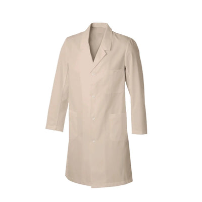 Lab Coat - 100% Cotton (Khaki/Beige)
