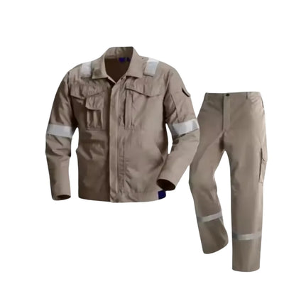 Safety Pant Shirt-Redway  (Khaki)