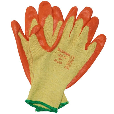 Latex Orange Gloves