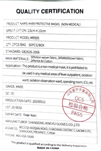 Safety Protective Mask KN95