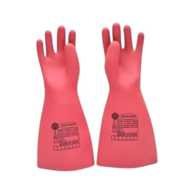 Red Electrical Gloves- KAVACH