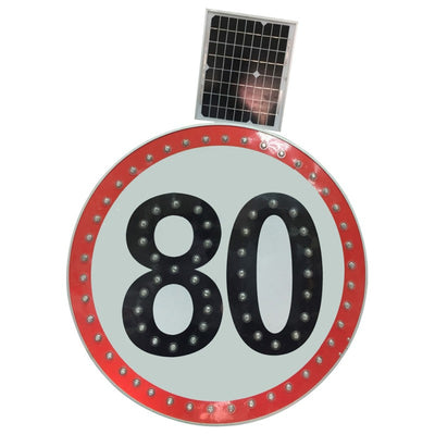 Solar Road Sign W/Solar Panel 5W - YF-SS-19