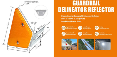 Twin Reflector Guardrail