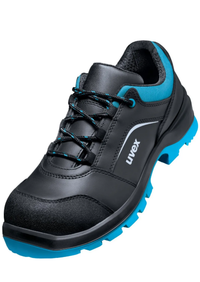 uvex 2 Xenova S3 Safety Shoes - Low, Width 11, Water-Repellent Leather - 95552