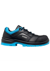 uvex 2 Xenova S3 Safety Shoes - Low, Width 11, Water-Repellent Leather - 95552