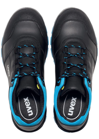 uvex 2 Xenova S3 Safety Shoes - Low, Width 11, Water-Repellent Leather - 95552
