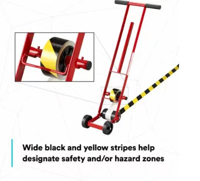 Safety Warninig Tape (Yellow-Black, Red-White, Blue-White & White-Green)